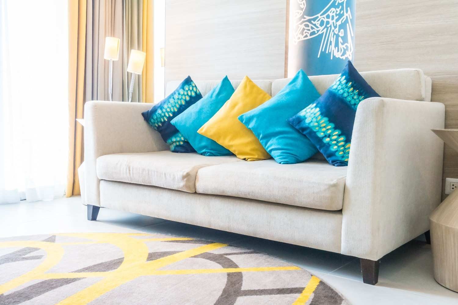 Ivory Cloud Modern Compact Sofa