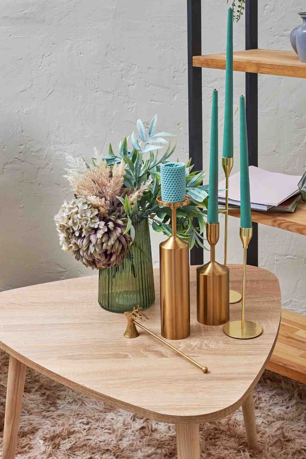 Nordic Pebble Oak Accent Table