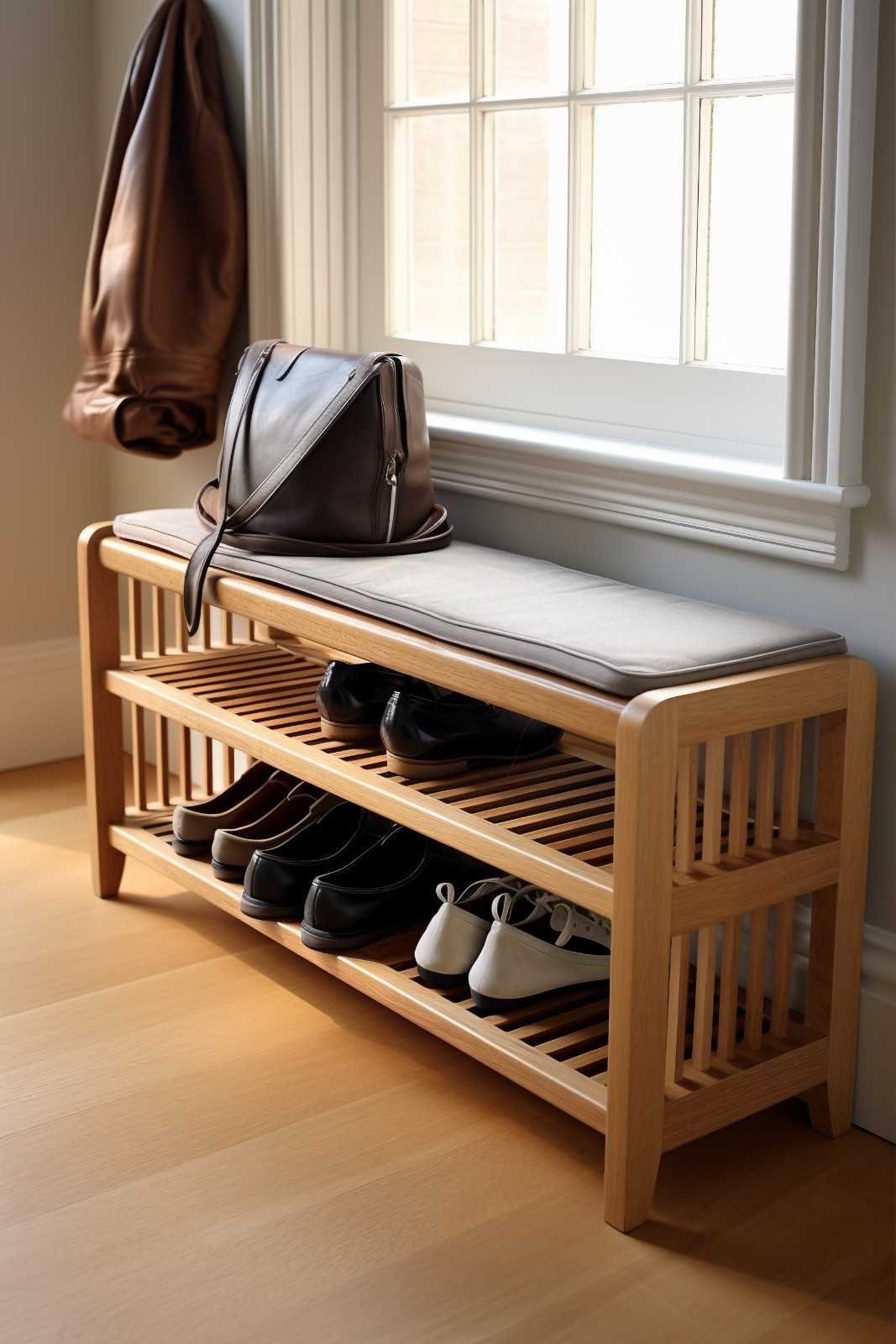 Scandi-Minimal Natural Oak Floating-Base Bench