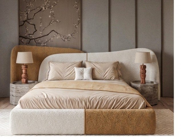 Marto Boucle  Bed