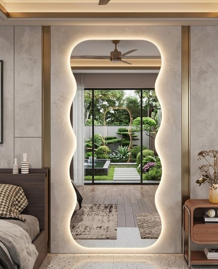 Illuminated Full-Length Mirror