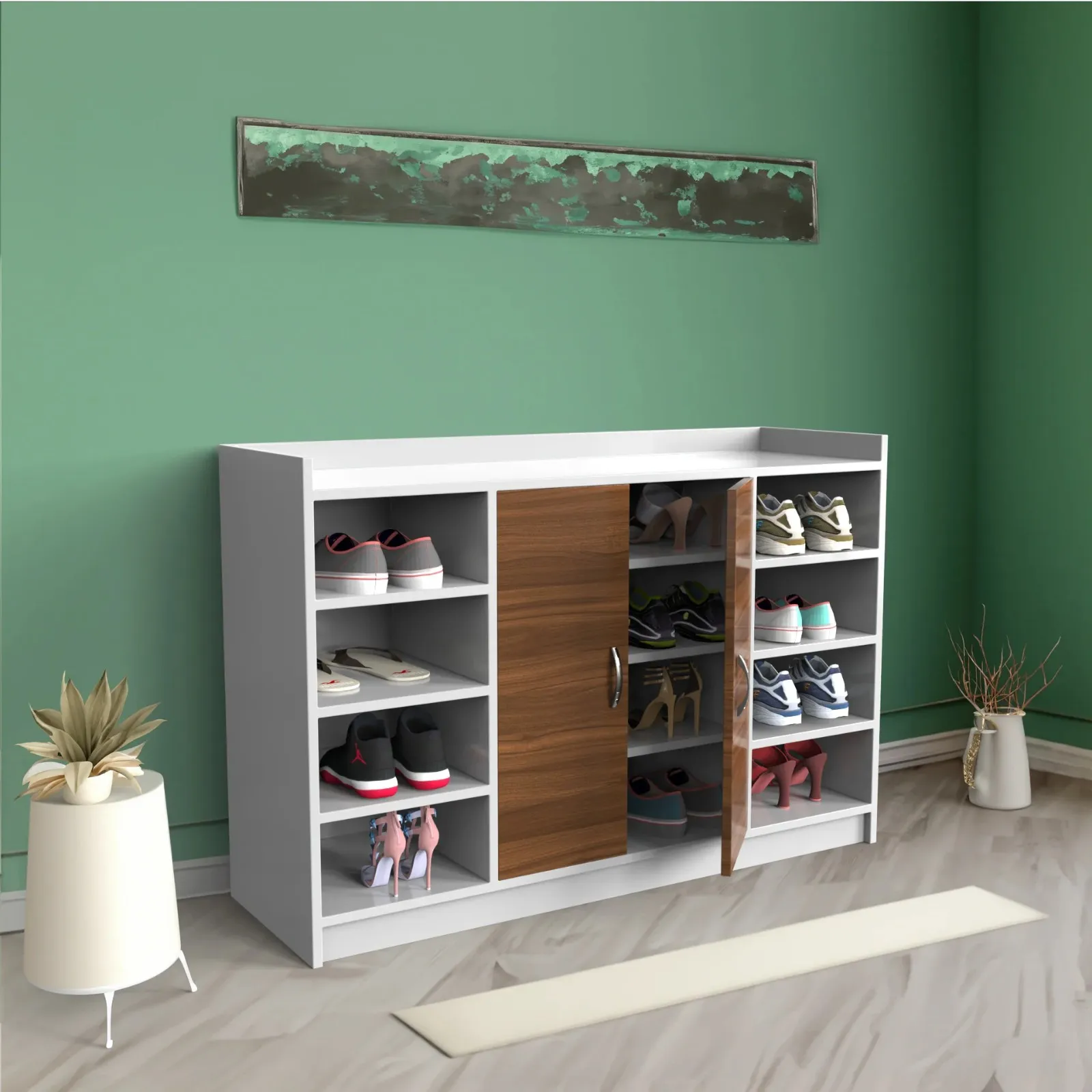 Wide MDF Shoe Cabinet