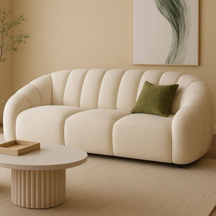 Modern Boucle 3-Seater Sofa