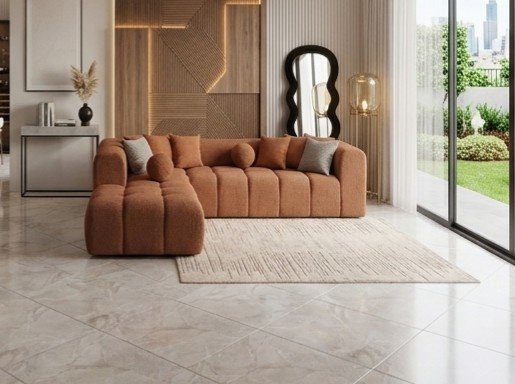 Modern 6-Seater L-Shape Sofa